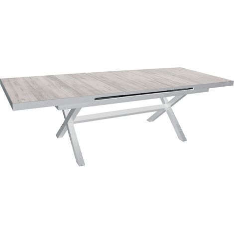 GRES - tavolo da giardino allungabile in alluminio e gres (1/2)