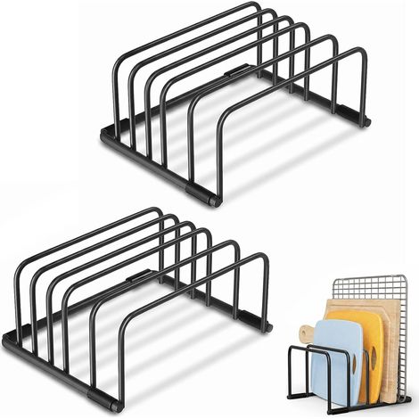 Stück Support Planche und Decouper, Support Couvercle und Casserole und Acier Pour Assiettes, Planche und Découper und Support De Vaisselle De Cuisson (1/4)