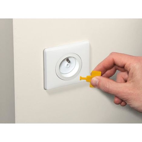 SAFETY 1st Pack of 12 socket covers with keys (1/2)