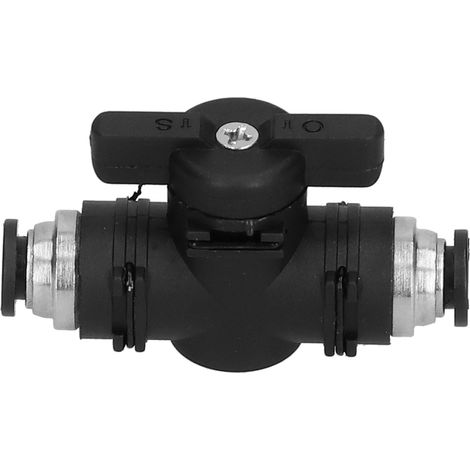 Régulateur de Débit d'Air Manuel, Raccord Pneumatique Rapide 1/4" pour Systèmes Pneumatiques (1/5)