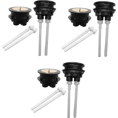 6pièces Bouton De Chasse Eau Double (1/5)