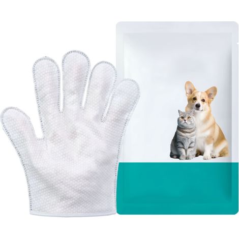 Gants nettoyants pour animaux 1 sachet modèle 6 (1/5)