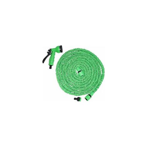 Tuyau d'eau télescopique multi-fonction voiture haute pression lavage de voiture pistolet à eau jardin jardin arrosage fleur rinçage ensemble vert 100FT pied mètre ensemble (1/5)
