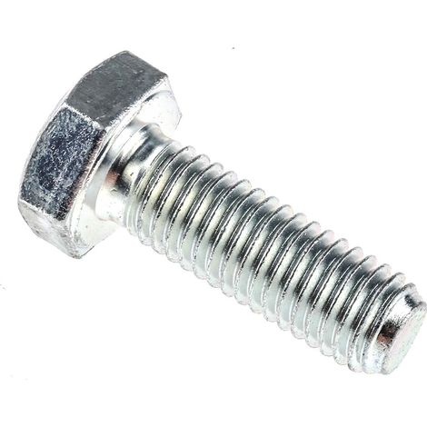 Vis à tête hexagonale, Acier Passivé, zinc, M10 x 30mm ( Prix pour Sachet de 50 )