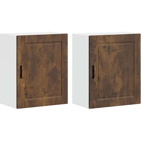 Maison Exclusive - Armarios pared para cocina 2 uds Porto roble a