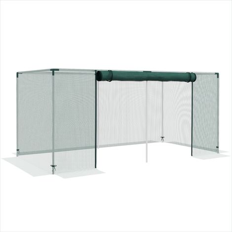 Clôture de jardin 240 x 120 x 110 cm cage de culture avec porte (1/5)