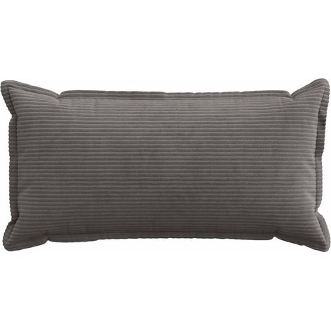 vidaXL Funda de almohada 2 uds. HOUTEN Gris oscuro 40 x 80 cm pana (1/2)