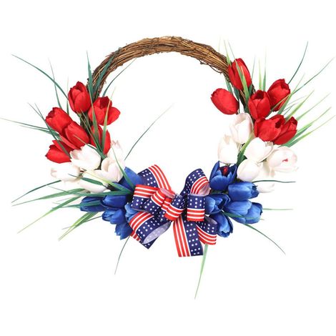 Couronne printemps artificielle porte entrée intérieur extérieur mariage fête