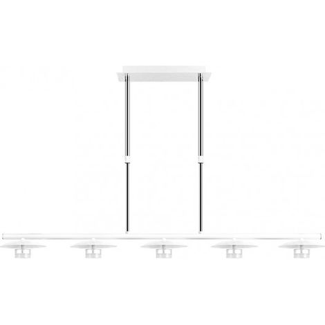 cape city lampe 5l 30w 4000k weiß/silber regx104x15 cm 2400 lm (1/4)