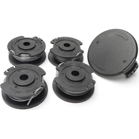 Bobine De Rechange - Pour Debroussailleuse EasyGrassCut - Compatible Avec Modèles 18 23 26 V - 4 Pièces F016800569 + 1 Capuchon - ABS Et Nylon Polyamide (1/5)