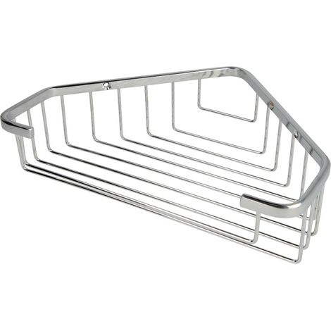 Panier à savon en coin 210 x 170 x 50 mm laiton chromé