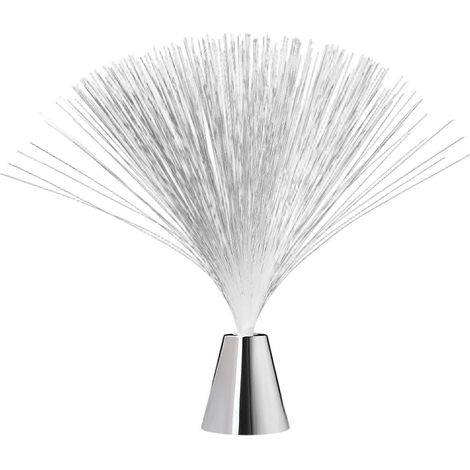 Veilleuse à fibre optique à couleurs changeantes avec base conique, lampe d'ambiance sensorielle pour la décoration intérieure, Noël, Nouvel An (1/5)