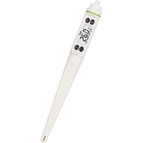 Thermomètre alimentaire numérique haute précision, thermomètre électronique de poche à longue sonde pour la cuisine, la cuisson, la pâtisserie, le lait et le café. (1/5)