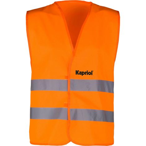 GILET UOMO DA LAVORO ALTA VISIBILITA' RIFLETTENTE ARANCIONE EN 20471 KAPRIOL