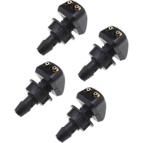 4pcs Car Front Windshield Washer Nozzles Universal Windshield Washer Spray Jet Car Windshield Nozzles (1/5)
