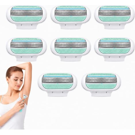 8 recambios de cuchillas de afeitar Venus para mujer  8 cuchillas para mujer, cuchillas de afeitar suaves y precisas, recambios de cuchillas de afeitar (1/5)