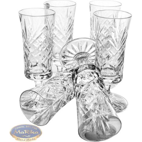 Copas de licor de cristal de 60 ml con diseño de piña. (1/2)