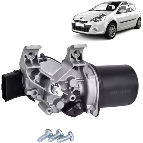 Moteur essuie-glace avant compatible pour Renault Clio 3 –