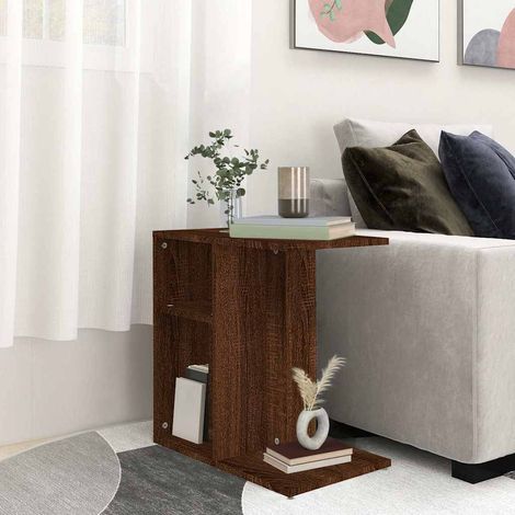 Table d'appoint-Table basse-Table Salon Chêne marron 50x30x50 cm Bois d'ingénierie 705346 (1/5)