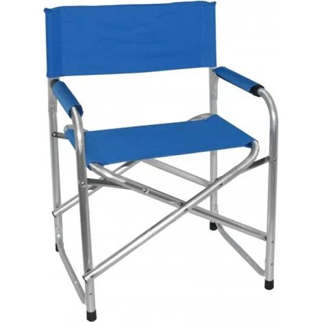 TrAdE Shop Traesio - Sedia Regista Blu In Alluminio Per Mare Pesca Spiaggia Giardino Pieghevole 490005 - (1/3)