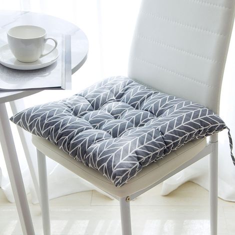 Coussin de chaise en lin et coton pour salle à manger et bureau, carré et rond, toutes saisons, 38x38 cm (1/4)