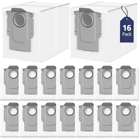 Confezione da 16 sacchetti per aspirapolvere Q Revo compatibili con Roborock Q Revo/QRevo Curv/Curv S5V/Curv S5X/QV 35A/QV 35S/Q Revo Pro/S8 MaxV Ultra (1/5)