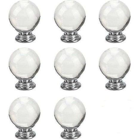 Crystal Glass Spherical Drawer Handles for Kitchen Cabinets and Doors – Gift (1/5)