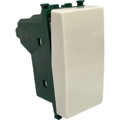 Kit 3 interruttore unipolare bianco compatibile con vimar plana pulsante 1p 16ax 250vac (1/3)