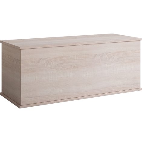 Baúl de almacenaje  Arcón  Banco de almacenamiento  Para guardar y ordenar  100x40x40cm  Modelo Ariel  Sonoma Mate (1/4)
