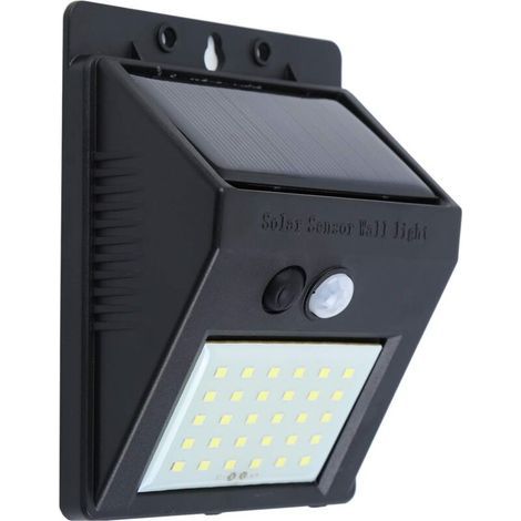 Solar Light Outdoor, 30 LED Solar Light, IP65 Waterproof, Solar Lighting with Motion Sensor, Wireless Security Lamp, Wall Light for Garden, Swimming Pool, 1 Pack