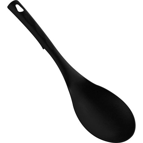 Salvinelli Cucchiaione Riso Cucina Novella Nylon 28,5 Cm Nero 1 Pz
