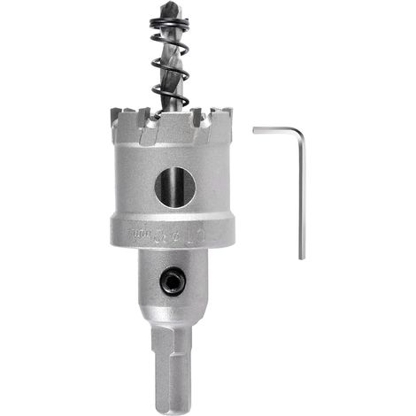 32mm Foret de scie cloche en carbure, Coupe-trou en carbure de tungstène, coupe-trou industriel pour l'acier inoxydable, le métal, le fer, l'alliage, le cuivre, le bois et les plastiques (1/5)