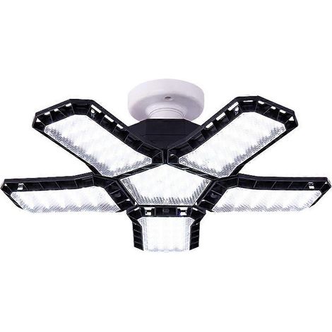 Projecteur LED ultra-lumineux pour garage avec 5 panneaux réglables, douille à vis E27 pour usage industriel (1/5)