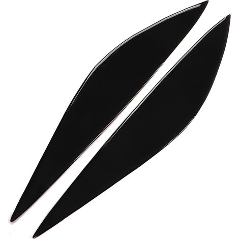 Paar glänzend schwarze Scheinwerferblenden, flexible Kunststoff-Ersatzteile für Mercedes-Benz C-Klasse W204 Phase 1 (2008-2011), 2-teiliges Ästhetik-Set.