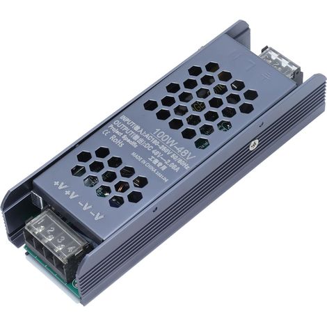 LED-Schaltkonstruktion mit magnetischem Lichttreiber und magnetischem Lichttransformator, schwarzer langer Streifen, 48 V AC 180-250 V für Hotel-KTV-Hallen (100 W) (1/5)