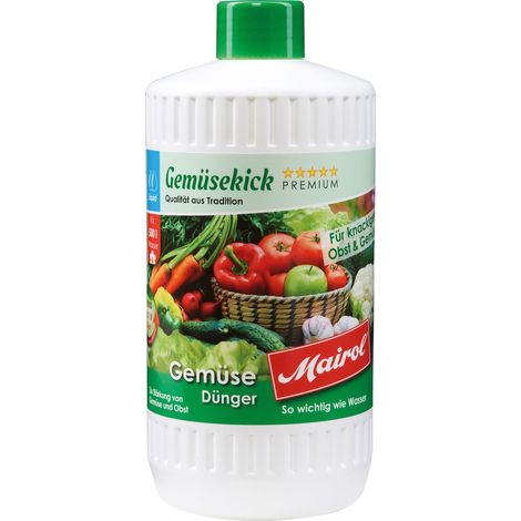 Mairol® Gemüsekick Flüssigdünger Liquid für 500 Liter - 1 Liter