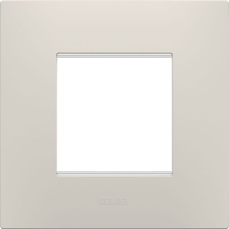 PLAQUE EGO 2P BEIGE NATUREL GEWISS GW16022NB