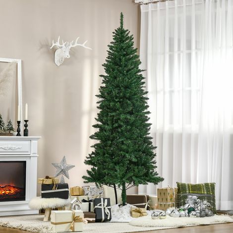 Künstlicher Weihnachtsbaum, 210 cm hoch, 865 Zweige und Nadeln, naturgetreue Nordmanntanne, grün