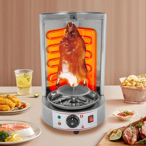 Elektrischer Grillofen im Nahen Osten, vertikaler Rotationsgrill 220V, 50-300 °C, Haushalts- oder Geschäftszweck
