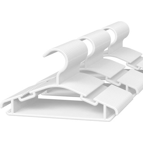 Cintres pour bébé pour placard – Cintres pour bébé, lot de 60 cintres en plastique pour enfants, cintres pour vêtements pour nourrissons et tout-petits, blancs (1/5)