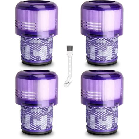 V11 Filtres HEPA pour Dyson Aspirateur – Lot de 4 Filtres de Rechange Lavables + 1 Brosse de Nettoyage, pour Dyson V11 Animal Absolute Torque Drive SV14, Remplacement 970013-02 (1/5)