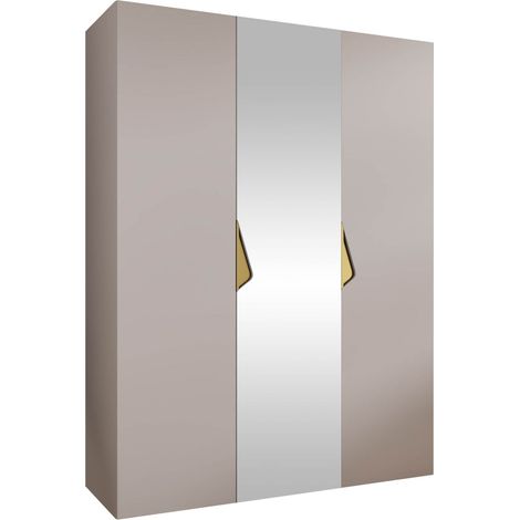 Armoire Hartford 624, Cachemire, 202x150x52cm, Portes d'armoire: Avec des charnières, Nombre d'étagères: 0 (1/5)