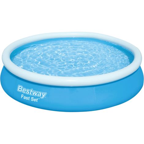 Bestway Piscine gonflable ronde Bestway Fast Set 366 x 76 cm bleu (1/10)