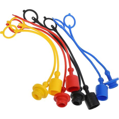 8 capuchons de rechange pour raccords hydrauliques rapides (1/2'') (1/5)