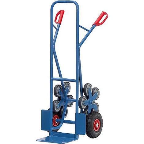 Banyo – Diable Fetra TK1327 pour escaliers – Capacité 200 kg – Plateau en acier 250x320mm – Poignées de sécurité soudées RAL5007