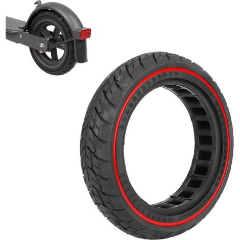 8,5 Zoll (8 1/2 x 2) Vollgummireifen mit Wabenprofil für Elektroroller, 50/75-6.1, vorne und hinten, Ersatzreifen, All-Terrain, mit 2 Stahlhebeln. (1/5)