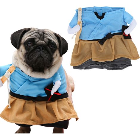 1 costume pour animaux de compagnie, polyester, déguisement samouraï pour chien ou chat, Halloween et cosplay (1/5)