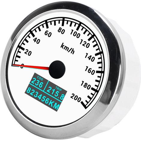 Compteur GPS Tri-fonction 3en1 IP67 Étanche Indicateur de Vitesse Tachymètre Kilométrage Partiel et Total pour Voiture Camion Bateau 9-32V DC (1/5)