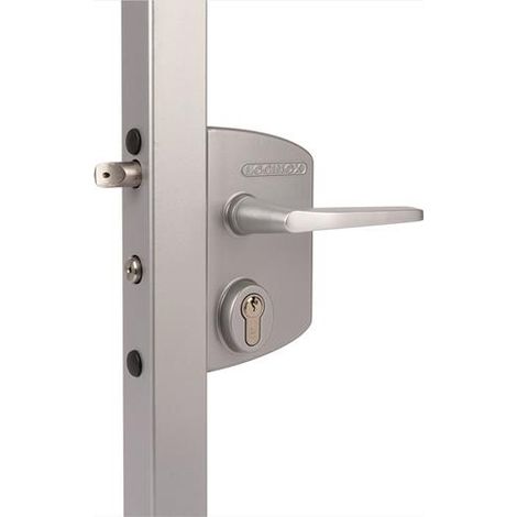 Industrieschloss grau 4-Loch Mont.f.40-60mm Profile LOCINOX