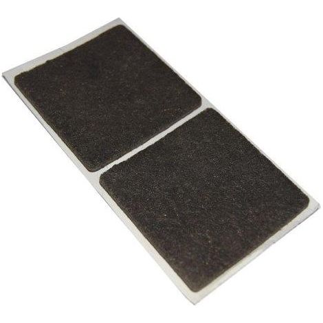 FELTRINI ADESIVI QUADRATI - 40 X 40 MM. - MARRONE - 2 PZ. (1/2)